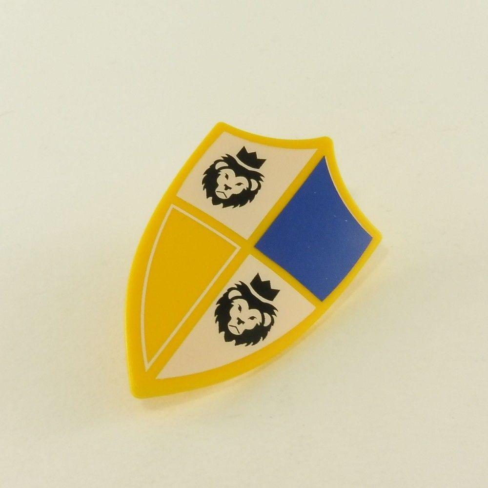 Yellow Shield Logo - Playmobil Black Lion Yellow Shield