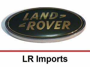 What Has a Green Oval Logo - Land Rover Rear Tailgate Emblem Badge Green and Gold DAH100680 Oval ...