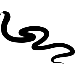 Black Snake Logo - Black snake 3 icon black animal icons
