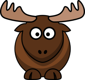 Cartoon Moose Logo - Cartoon Moose Clipart