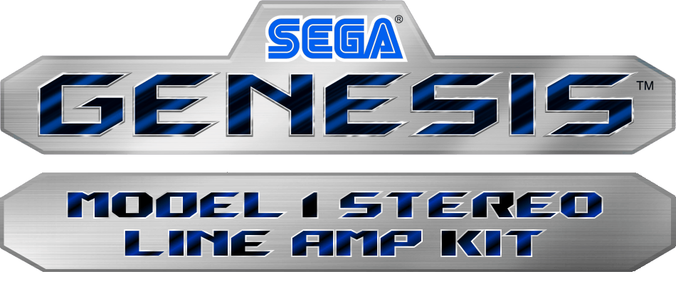 Sega Genesis Logo - Sega Genesis Model 1 Line Amp Bypass Mod