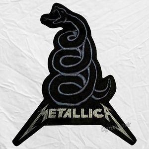 Black Snake Logo - Metallica Snake Logo Embroidered Big Patch James Hetfield Black ...
