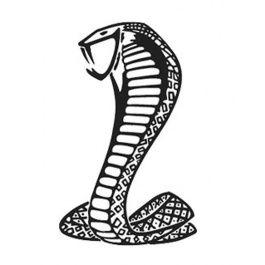 Black Snake Logo - Car Cover Logo, Cobra Snake, Black - Macs Auto Parts