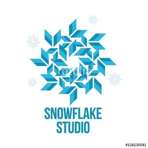 Blue Frozen Logo - blue and white snowflake vector logo templates isolated on white ...