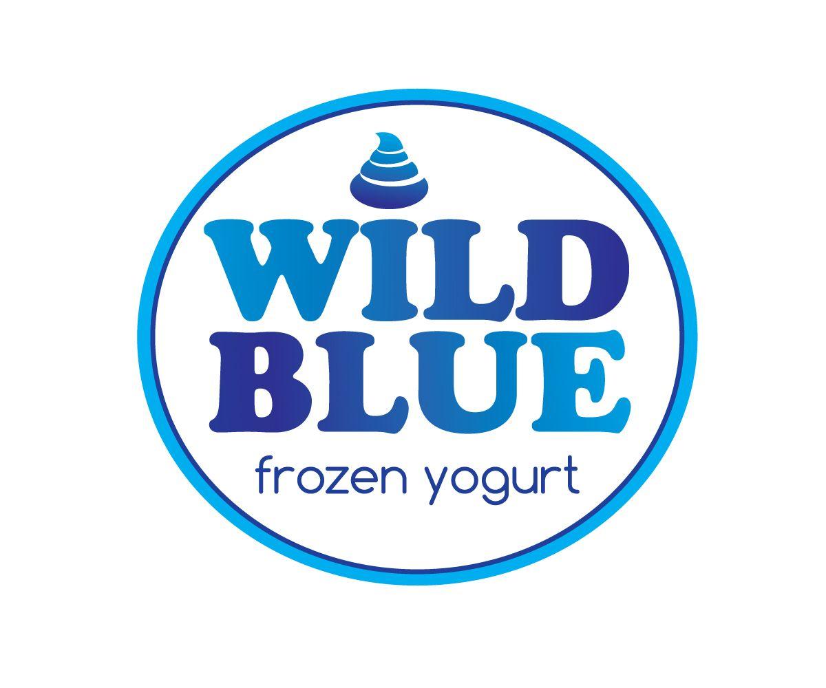 Blue Frozen Logo - Store Logo Design for Wild Blue Frozen Yogurt by CaRo. Design