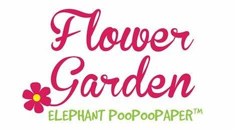 Flower Garden Logo - Flower Garden - Elephant POOPOOPAPER - The POOPOOPAPER Online Store