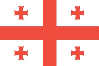 Red Flag with White Cross Logo - Flag of Georgia | national flag of the country of Georgia ...