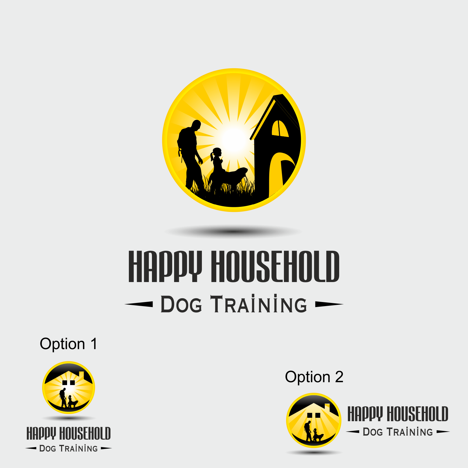 Household Logo - Personable, Upmarket, Dog Training Logo Design for Happy Household ...