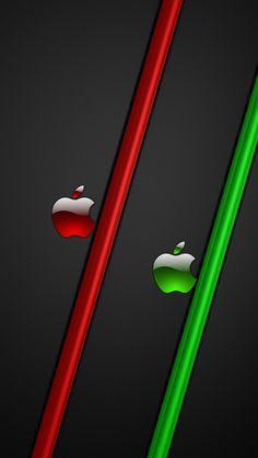 Red and Green Apple Logo - Best Apple image. Apples, Apple logo, Apple wallpaper iphone