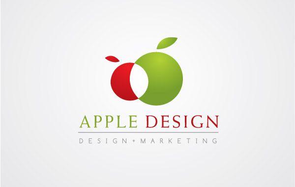 Red and Green Apple Logo - Apple Design | Download Free Vector Art | Free-Vectors