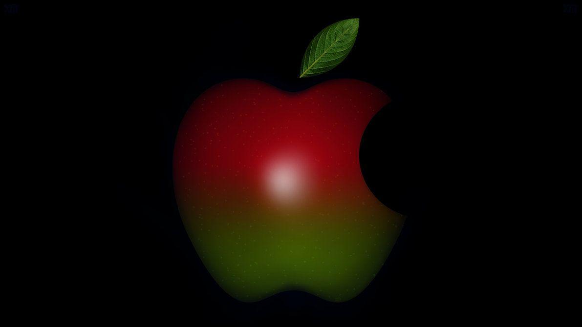 Red and Green Apple Logo - Red Apple Logo Wallpaper (60+ Pictures)