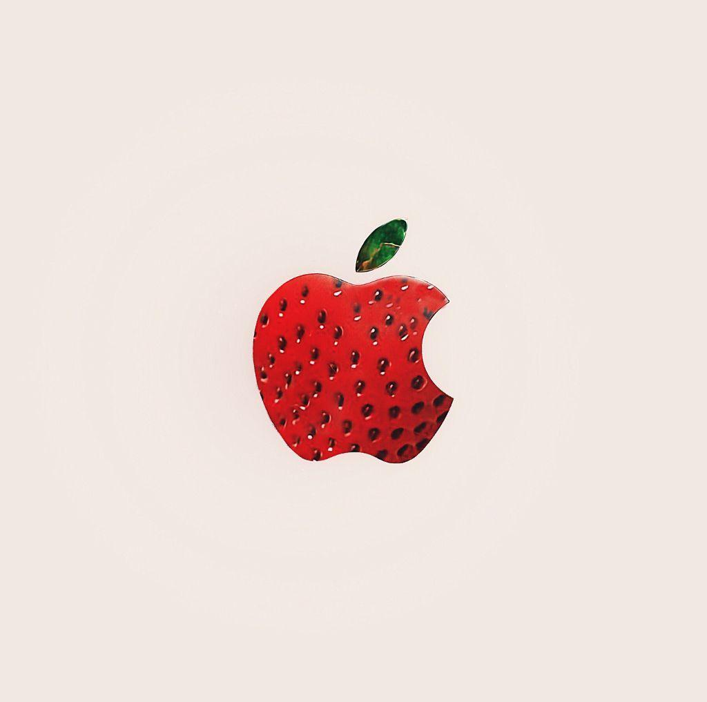 Red and Green Apple Logo - stranberry fresa iphone red green apple manzana logo