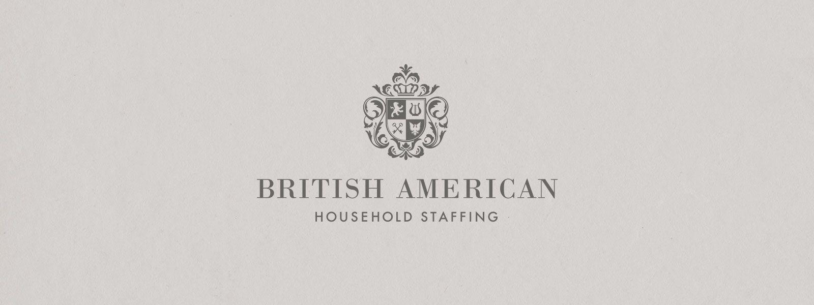 Household Logo - British American Household Staffing Graphic Design + Branding