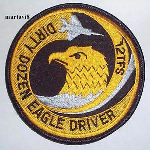 Dirty Eagle Logo - US. Air Force F 15 Eagle `12 TFS DIRTY DOZEN` Cloth Badge / Patch