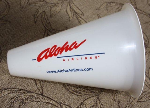 Aloha Airlines Logo - COLLECTABLE ALOHA AIRLINES CONE FOR SPEECH VOICE ENHANCER HAWAII