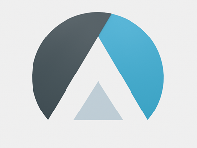 Blue Circle with Triangle Logo - A Equilateral Triangle + Circle by Alejandro Enguilo | Dribbble ...