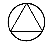 AA Triangle in Circle Logo - The Circle and Triangle in AA