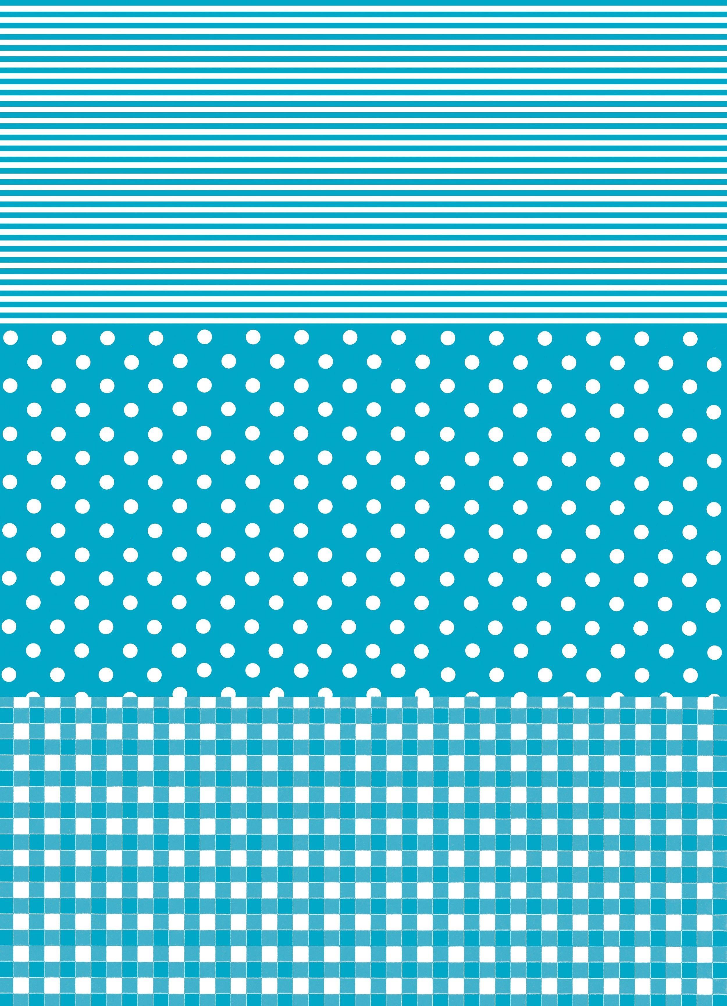 Blue White Stripes with Dot Logo - Decopatch Paper C 549 - Blue and White Polka Dot / Check / Stripe ...