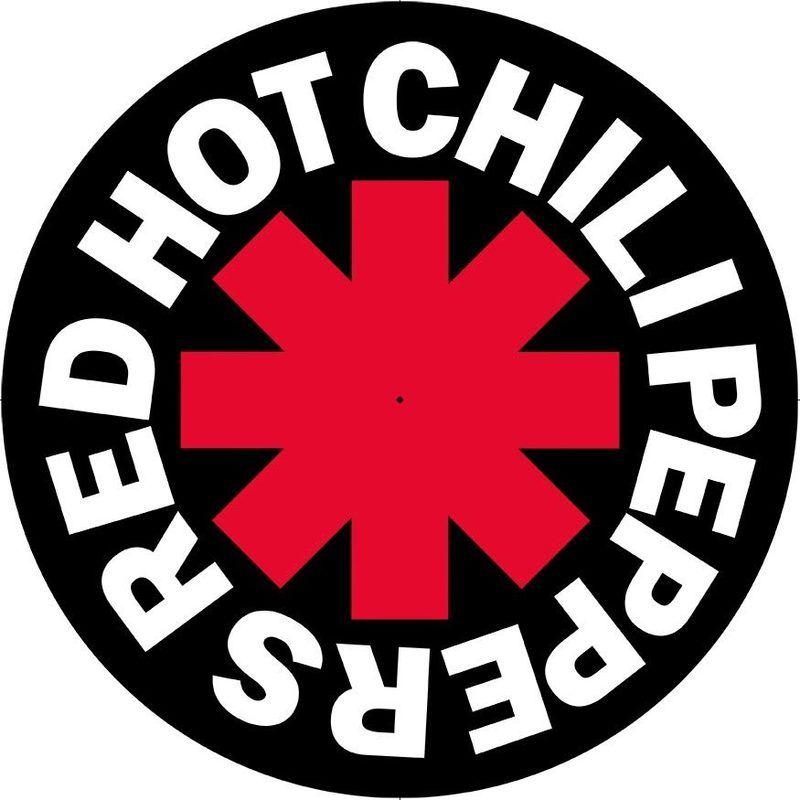 Red Hot Chili Peppers Logo - Black Red Hot Chili Peppers Logo Vinyl Slipmat