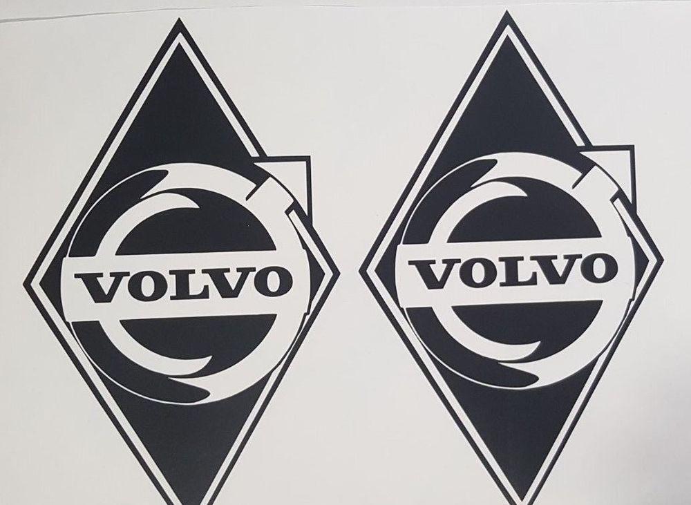 Volvo Truck Logo - VOLVO TRUCKS EMBLEM LOGO OLD SCHOOL DECAL X2 FH12 FH16 FM