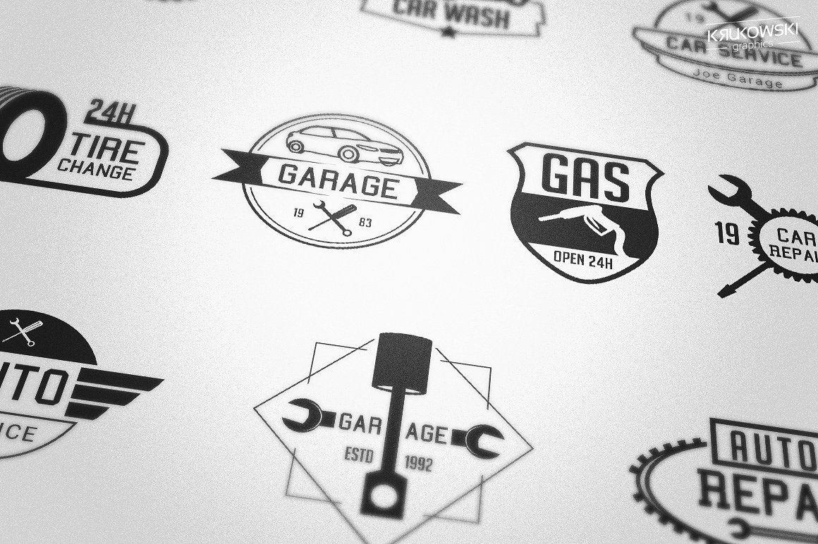 Personal Garage Logo - Mechanic Garage Badges Logos #personal#commercial#design#cars ...