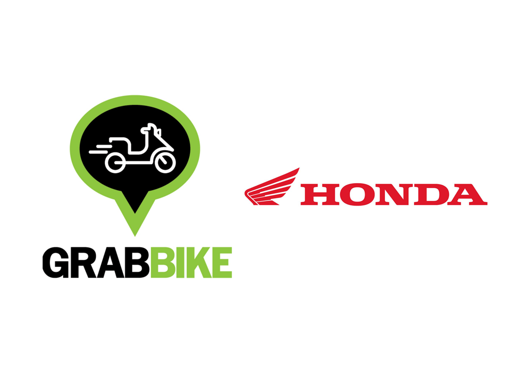 Grab Bike Logo - Honda collaborates with GrabBike - BikesRepublic