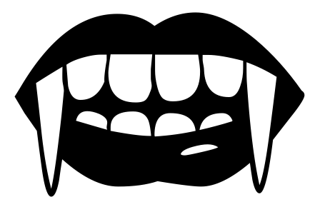 Vampire Fangs Logo - Vampire Fangs Clipart Image