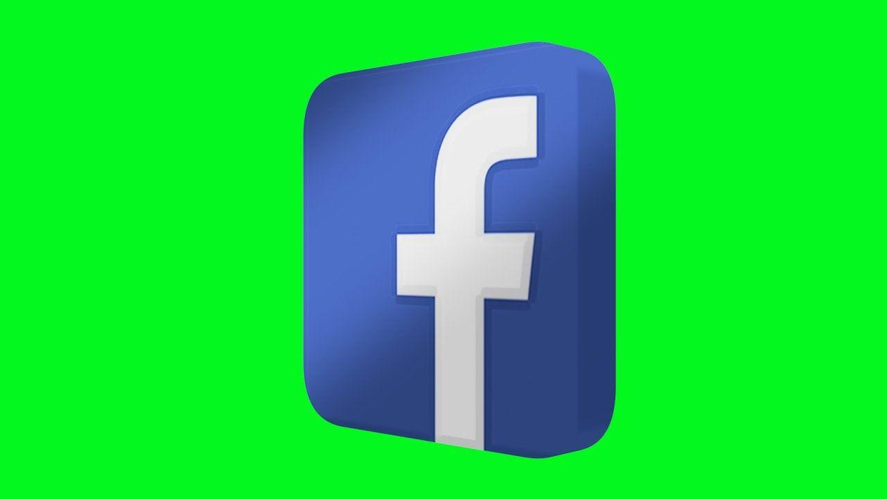 D 3 New Facebook Logo - Facebook Logo Green Screen Animated 3D - YouTube