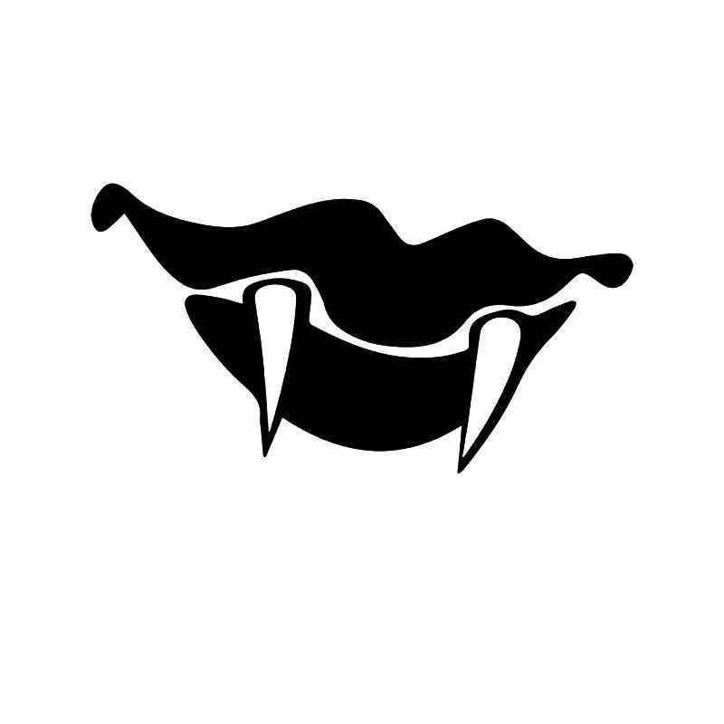 Vampire Fangs Logo - Vampire Fangs Lips Vinyl Sticker