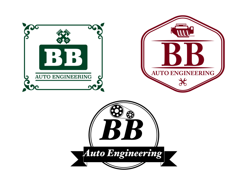 Auto Engineering Logo - BB AUTO ENGINEERING. Logo design