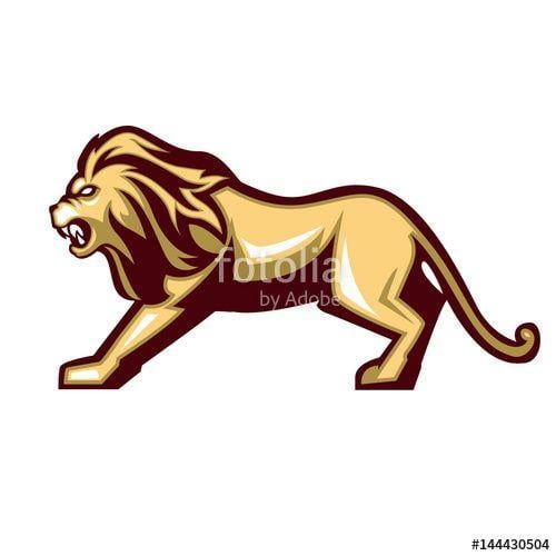 In Full Body Lion Logo - awesome lion vector mascot logo full body