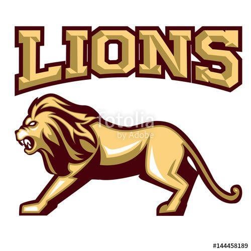 In Full Body Lion Logo - awesome lion vector mascot logo full body