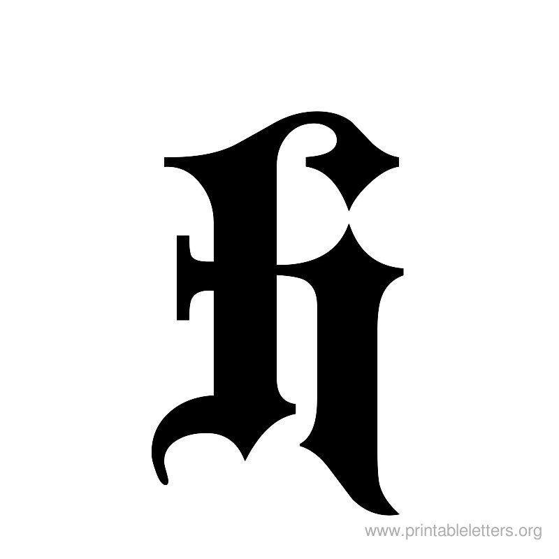 Old English Letters Logo - old english letter h - Hobit.fullring.co