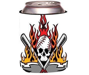 Softball Skull Logo - Rikki KnightSoftball Baseball Skull Tattoo Design Beer Can Soda