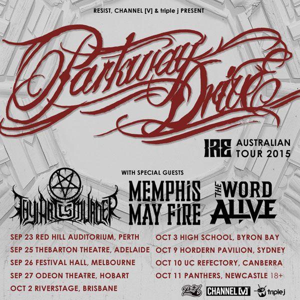 Parkway Drive Ire Logo - PARKWAY DRIVE ANNOUNCE IRE AND AUSTRALIAN TOUR