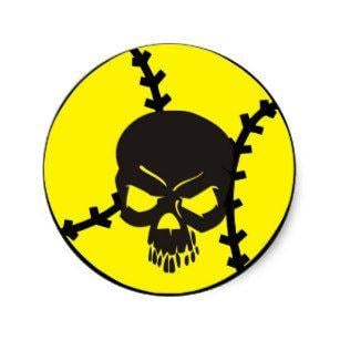Softball Skull Logo - Softball Stickers