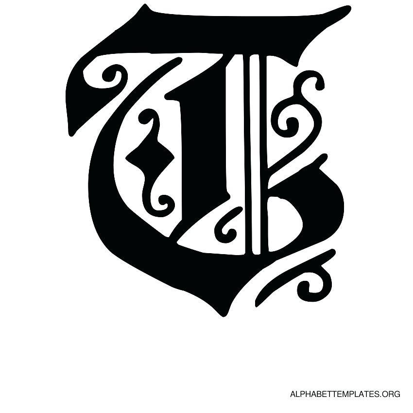 Old English Letters Logo - Old English Letters Stencil Old Calligraphy Alphabet English Letters ...