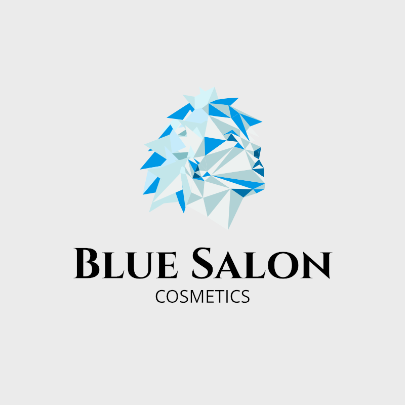 www Cosmetics Logo - Blue Salon Logo Design Maker & Template Download