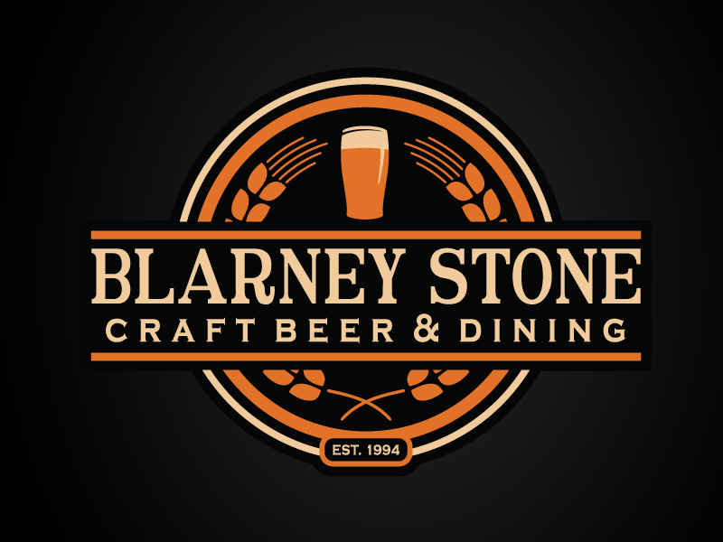 Pub Logo - Blarney Stone 2. beer labels. Pub logo, Logo design, Bar logo