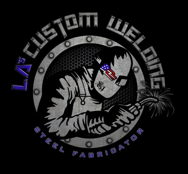 Custom Welding Logo - LA'S CUSTOM WELDING Logo // Graphic Design. Design and Topography