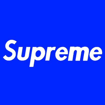 Roblox Blue Logo - Blue Supreme Logo