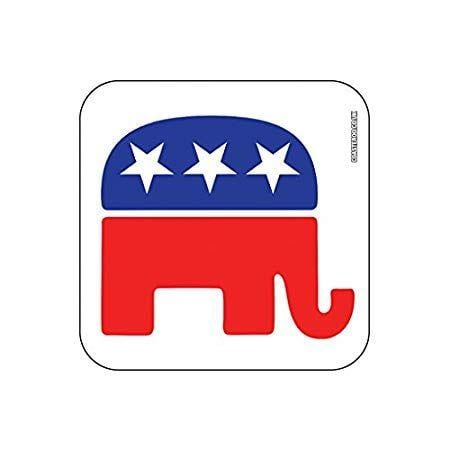 Elephant and World Logo - REPUBLICAN PARTY ELEPHANT GOP Logo SYMBOLS Fridge Magnet