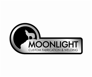 Custom Welding Logo - Masculine, Modern, Small Business Logo Design for Moonlight Custom