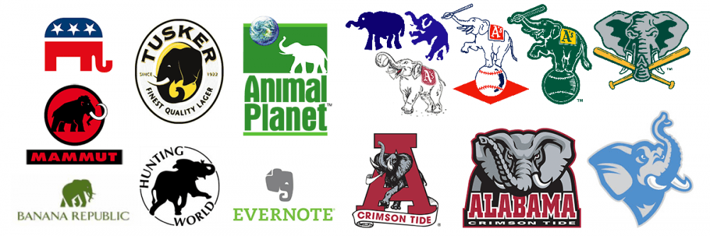 Elephant and World Logo - Elephant Logos | Bluelefant