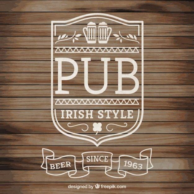 Pub Logo - Irish pub logo Vector | Free Download
