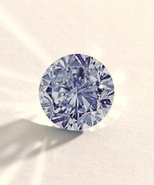 Blue and White Diamond Logo - Diamonds.net's HK Expects $19M for Rare Blue Diamond