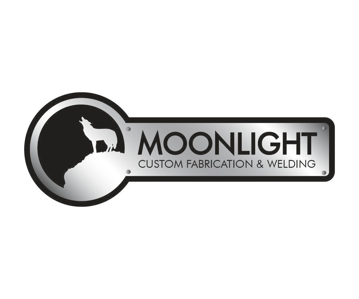 Custom Welding Logo - Masculine, Modern, Small Business Logo Design for Moonlight Custom