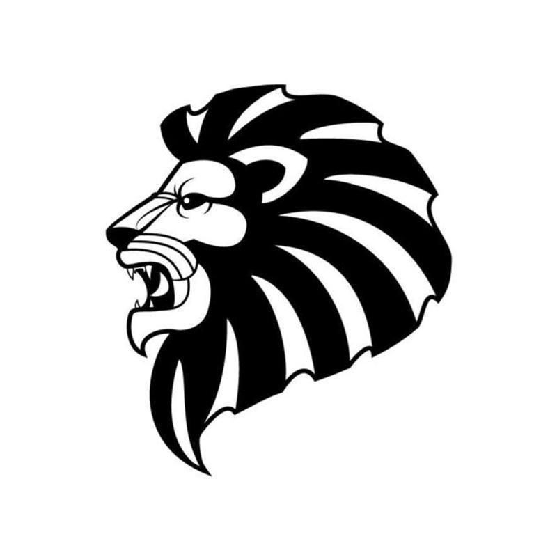 In Full Body Lion Logo - 2019 Lion Head Roaring Animal Car Sticker Vinyl Car Packaging Body ...