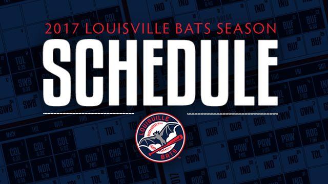 Louisville Bats Baseball Logo - Louisville Bats release 2017 schedule | Louisville Bats News