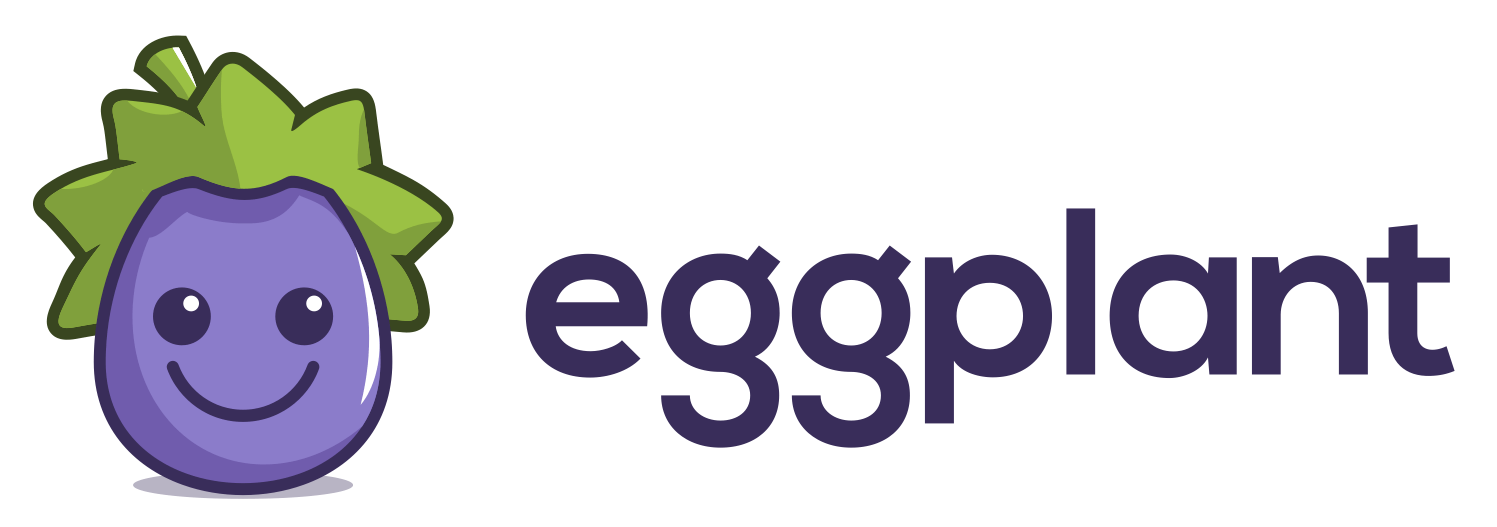 Eggplant and Grey Logo - Eggplant True Test Automation